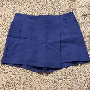 Zara blue mini skort
